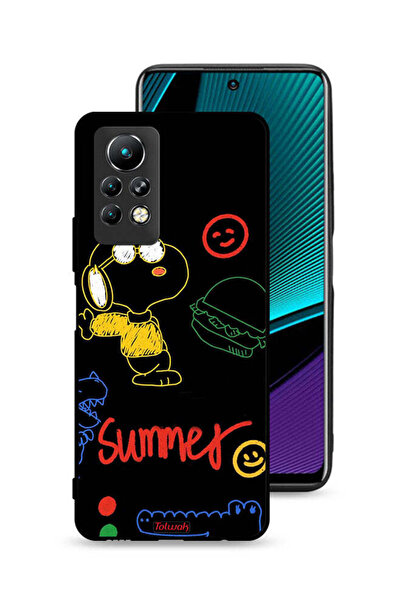 Tolwak غطاء حماية لهاتف Infinix Note 11 Pro، ملصق صيفي