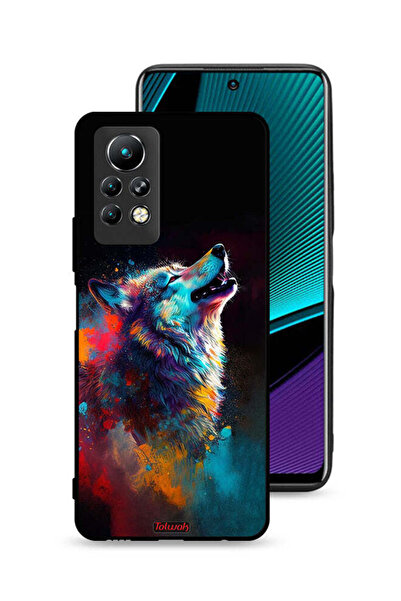 Tolwak غطاء حماية لهاتف Infinix Note 11 Pro بتصميم ذئب ملون