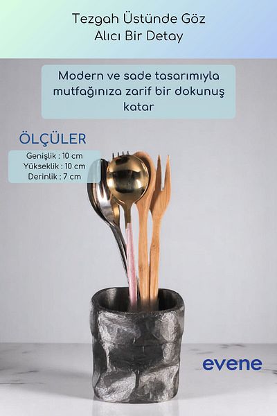 Evene Suport pentru tacâmuri de blat Suport decorativ pentru tacâmuri vertical Cilindru Suport pentru tacâmuri argintiu Culoare antică Model 80