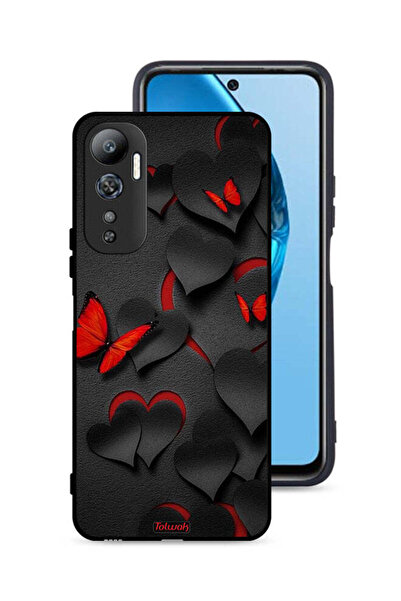 Tolwak غطاء حماية لهاتف Infinix Hot 20 4G بنقشة قلوب وفراشات