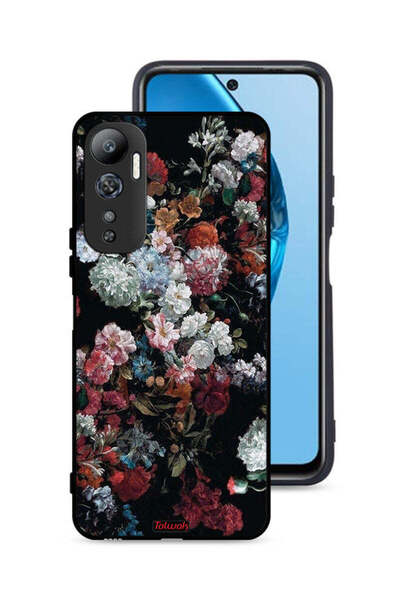 Tolwak غطاء حماية لهاتف Infinix Hot 20 4G بنقشة ورود عتيقة