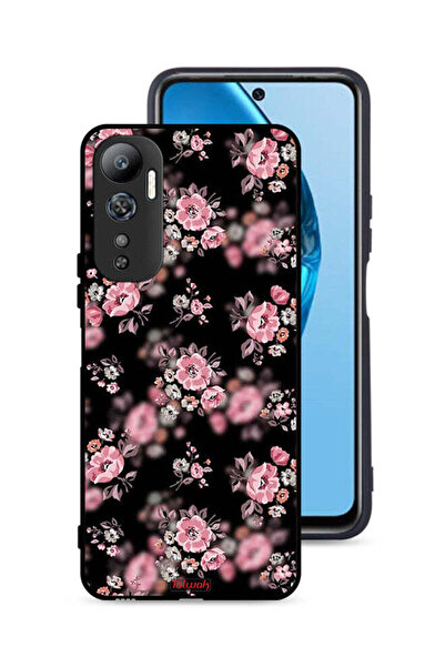 Tolwak غطاء حماية لهاتف Infinix Hot 20 4G بنقشة زهور بورتريه