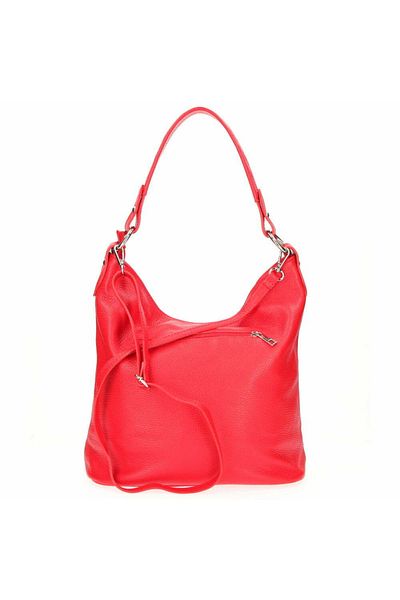 MBrands WOMEN'S BAG MADE OF ITALIAN GENUINE LEATHER Red