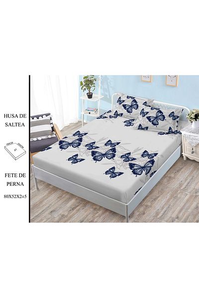 CHIRASO CHIRASO Set Bed Cover, Fine Cotton, 180x200 cm and 2 Pillowcases 80x52 cm