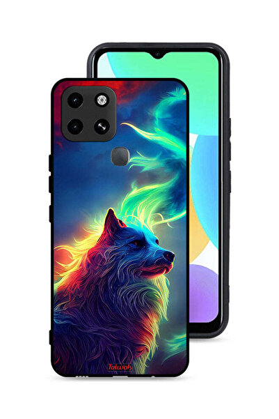Tolwak غطاء حماية لهاتف إنفينيكس سمارت 6 - ذئب