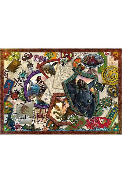 Trefl Puzzle PUZZLE TREFL 1000 CUM SA ITI DRESEZI DRAGONUL EROII