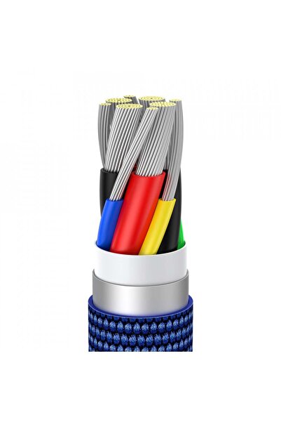 Baseus Type-C to Type-C data cable, 100W, 1.2m, Crystal Shine (CAJY000603) - Blue
