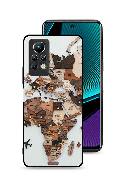 Tolwak غطاء حماية لهاتف Infinix Note 11 Pro بتصميم خريطة العالم