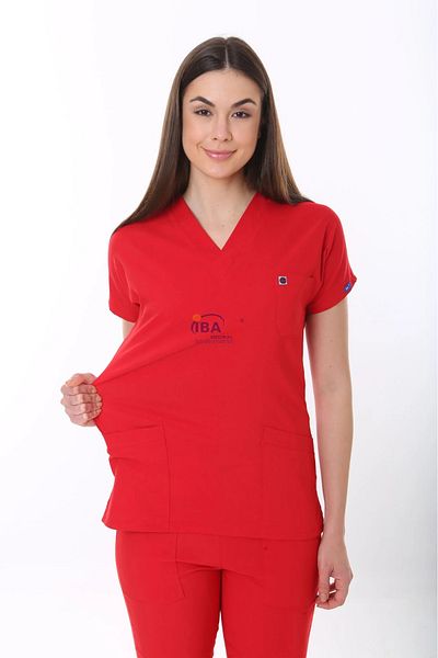 İBA MEDİKAL Costum medical unisex FlexCool roșu
