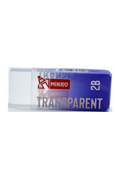 Mikro Büyük Boy Transparent Şeffaf Silgi 5 Adet Er-5701
