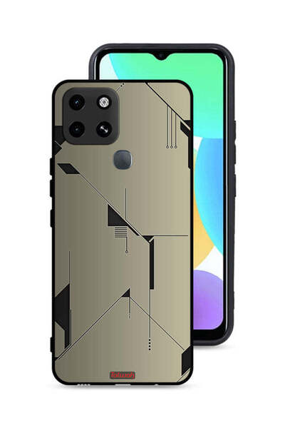 Tolwak غطاء حماية لهاتف Infinix Smart 6 بتصميم فني تجريدي بسيط