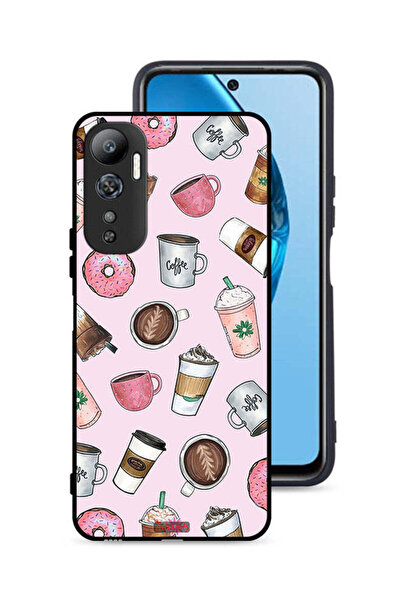 Tolwak غطاء حماية لهاتف Infinix Hot 20 4G برسومات محبي القهوة