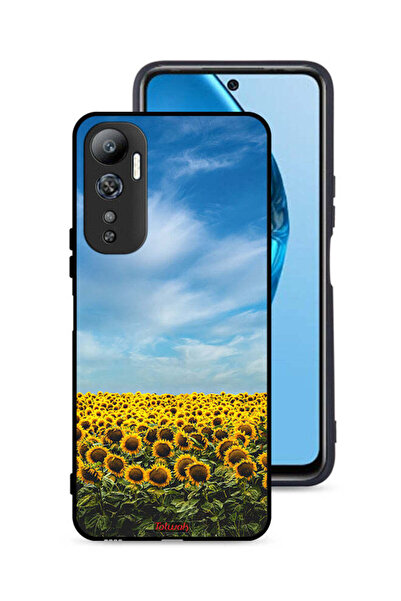 Tolwak غطاء حماية لهاتف Infinix Hot 20 4G بطبعة عباد الشمس تحت السماء