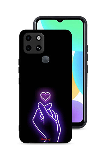 Tolwak غطاء حماية لهاتف إنفينيكس سمارت 6 بتصميم قلب صغير