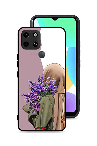 Tolwak غطاء حماية لهاتف إنفينيكس سمارت 6 بتصميم زهرة