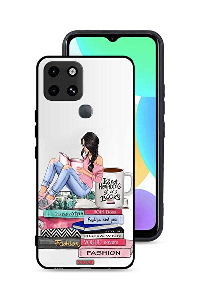 Tolwak غطاء حماية لهاتف إنفينيكس سمارت 6 - فن كتب الموضة والأزياء