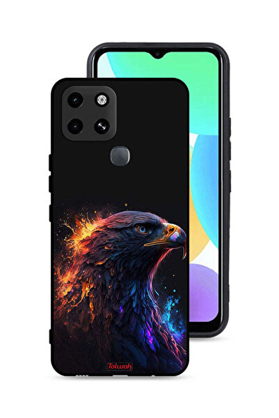 Tolwak غطاء حماية لهاتف Infinix Smart 6 بتصميم فن النسر