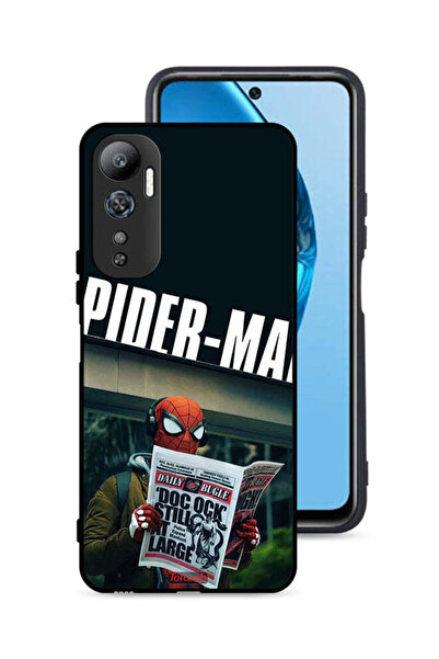 Tolwak غطاء حماية لهاتف Infinix Hot 20 4G بتصميم سبايدرمان يقرأ جريدة