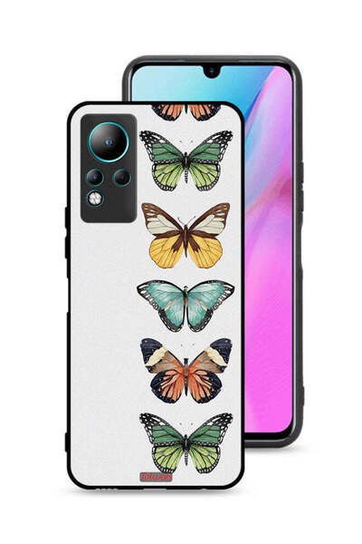 Tolwak غطاء حماية لهاتف إنفينيكس نوت 11 بنقشة أربع فراشات