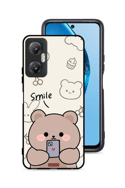 Tolwak غطاء حماية لهاتف Infinix Hot 20 5G برسومات الدب المبتسم