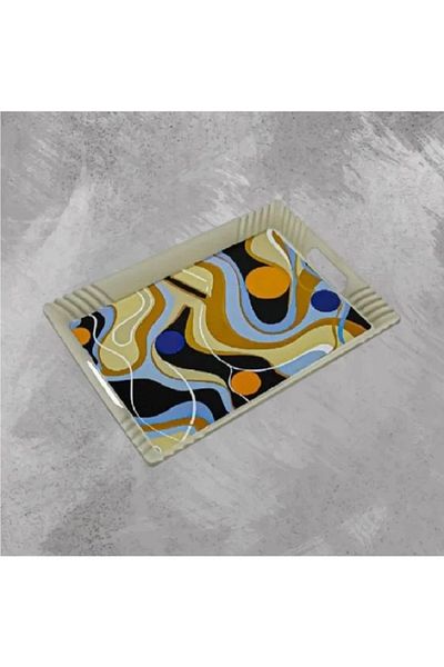 BASURRAH Colorful plastic serving tray