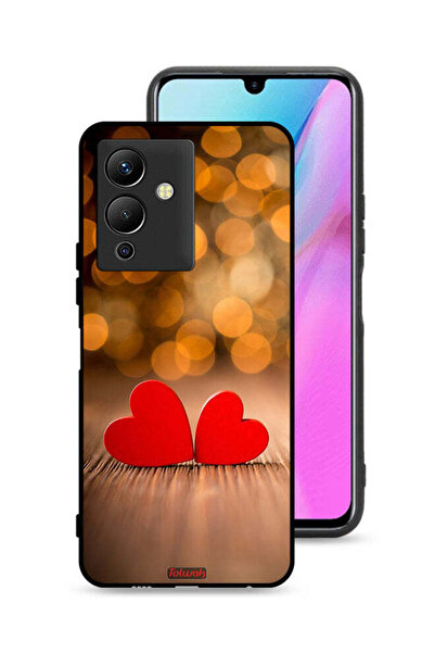 Tolwak غطاء حماية لهاتف Infinix Note 12 5G بتصميم قلبين جميلين