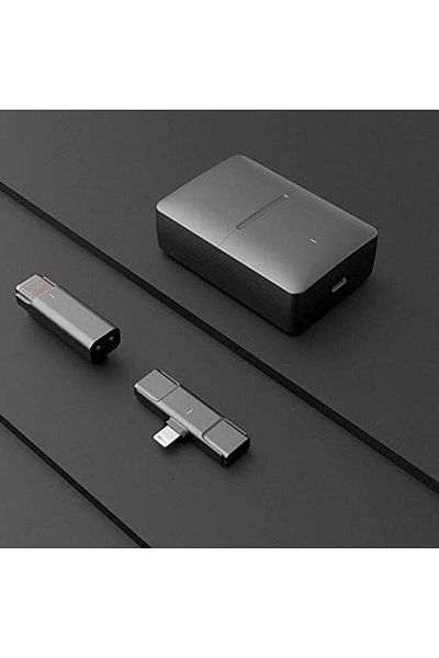 Generic ميكروفون لاسلكي محمول بمدى 300 متر للتدوين بالفيديو (USB LIGHTNING)