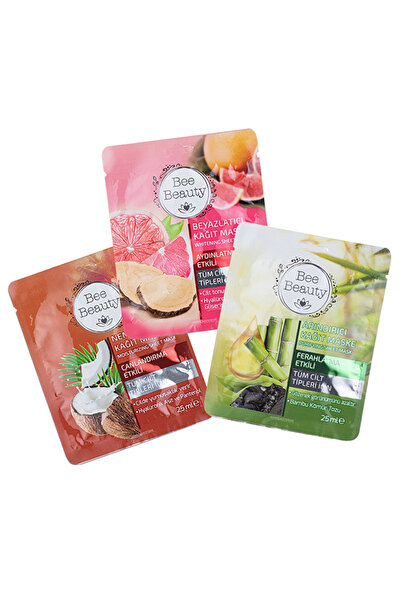 Bee Beauty قناع ورقي 3 عبوات 25 مل