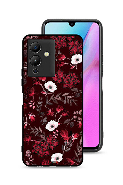 Tolwak غطاء حماية لهاتف Infinix Note 12 5G بنقشة زهور صغيرة وأوراق استوائية