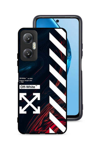 Tolwak غطاء حماية لهاتف Infinix Hot 20 5G، ملصق أبيض فاتح