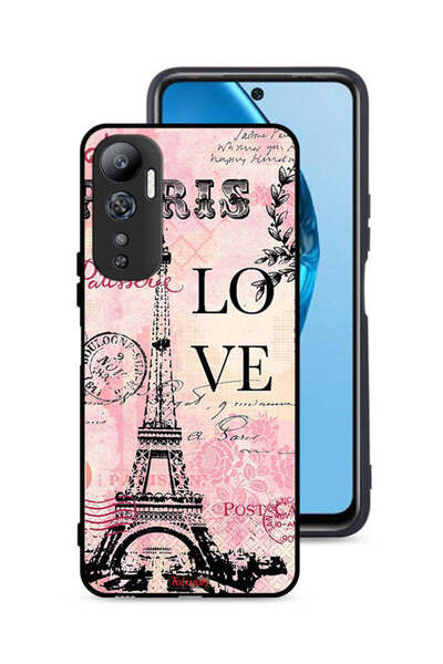 Tolwak غطاء حماية لهاتف Infinix Hot 20 4G بطبعة باريس لوف