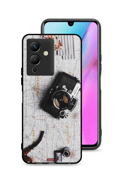 Tolwak Infinix Note 12 5G Protective Case Cover Vintage Camera