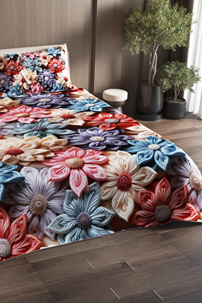 MonoHome 100% βαμβακερό σετ διπλού πικέ κάλυμμα κρεβατιού Προσαρμοσμένα υφαντά μοτίβα κεριών