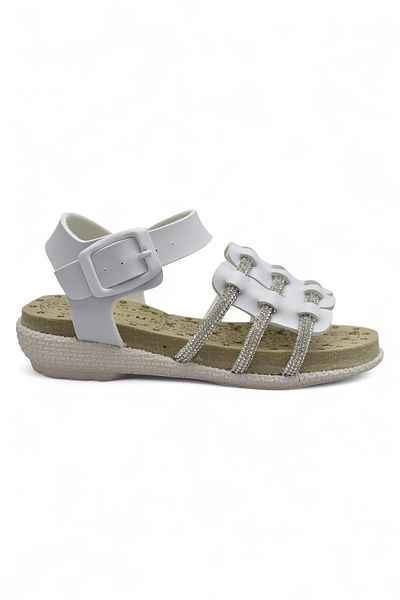 ISPARTALILAR 8454 Comfortable Sole Girls' Sandals Slippers Children's Stone Sandals