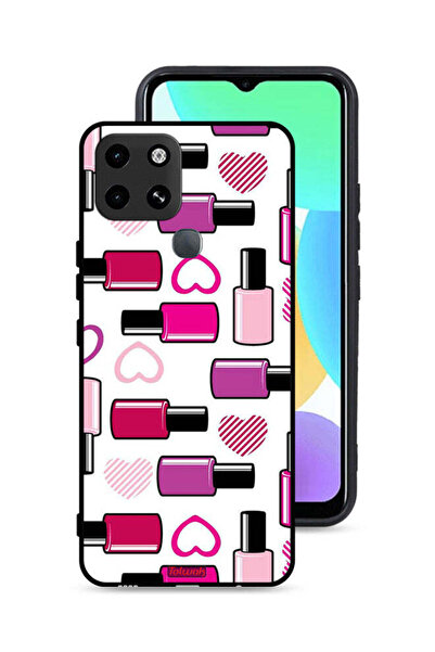 Tolwak غطاء حماية لهاتف إنفينيكس سمارت 6 - أحمر شفاه محبب