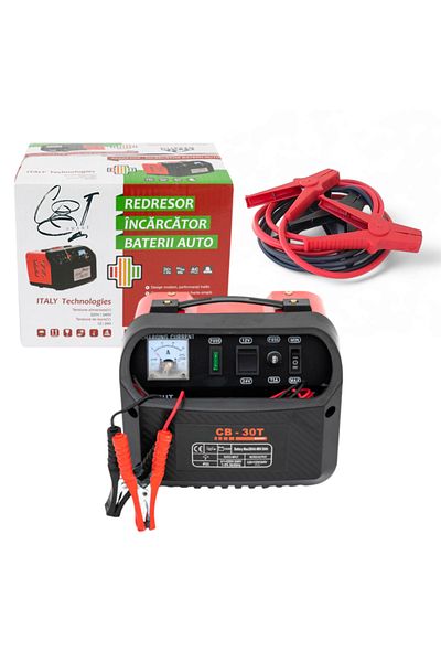 COBI SMART® Car rectifier package CB-10, 12-24V, 30-250Ah, includes 2.5 m x 10 mm jump leads