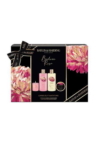 Baylis & Harding Mysterious Rose Baylis & Harding Body Care Gift Set, 300ml/300ml/50ml/60g