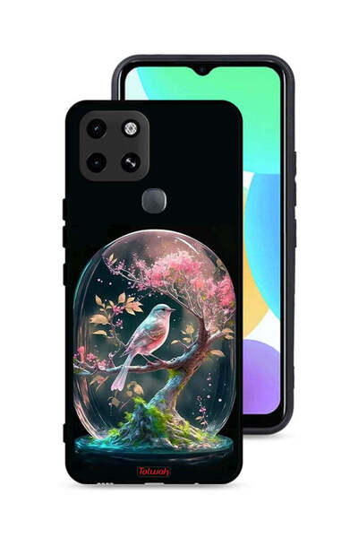 Tolwak غطاء حماية لهاتف إنفينيكس سمارت 6 بتصميم طائر في جرة
