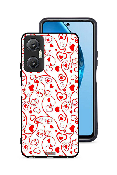Tolwak غطاء حماية لهاتف Infinix Hot 20 5G بنقشة قلوب