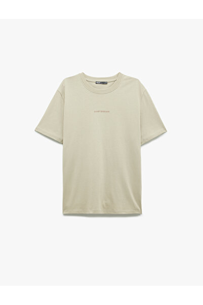 Koton Бавовняна футболка з круглим вирізом, прямий крій, короткі рукави, з принтом