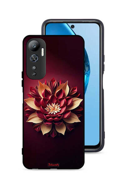 Tolwak غطاء حماية لهاتف Infinix Hot 20 4G بتصميم زهور تجريدية