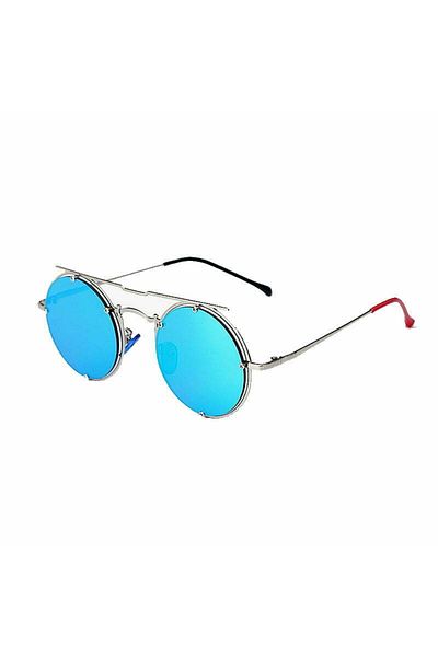 MBrands ochelari de soare rotunzi, albastru retro