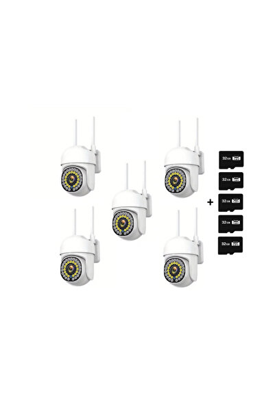 COBI SMART® Set 5 camere de supraveghere Jortan, JT-8161QJ, Full Color, Smart...