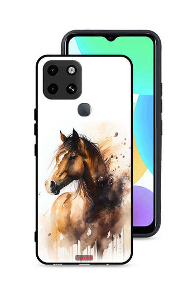 Tolwak غطاء حماية لهاتف Infinix Smart 6 بتصميم حصان تجريدي