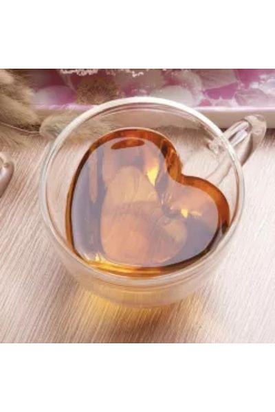 OEM Cana din sticla borosilicată, forma de Inimă