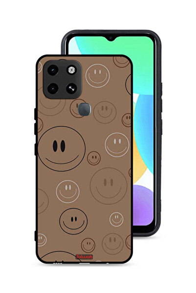 Tolwak غطاء حماية لهاتف إنفينيكس سمارت 6 بنقشة وجوه مبتسمة