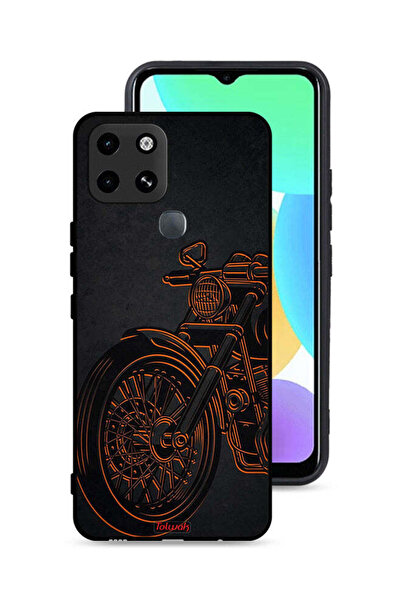 Tolwak غطاء حماية لهاتف Infinix Smart 6 بتصميم دراجة كلاسيكية