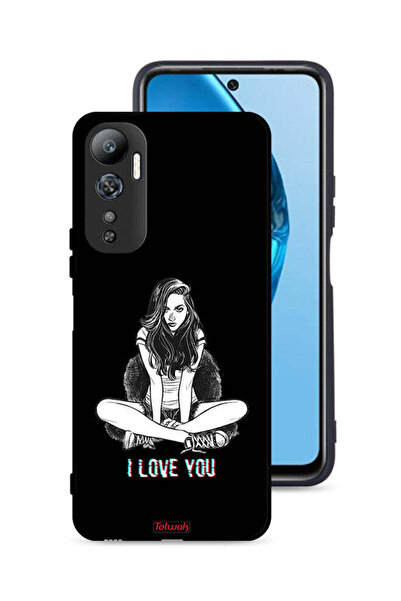 Tolwak غطاء حماية لهاتف Infinix Hot 20 4G برسومات I Love You