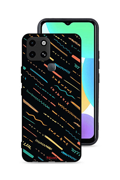 Tolwak غطاء حماية لهاتف Infinix Smart 6 بنمط خطوط تجريدية X
