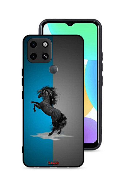 Tolwak غطاء حماية لهاتف Infinix Smart 6 بتصميم حصان